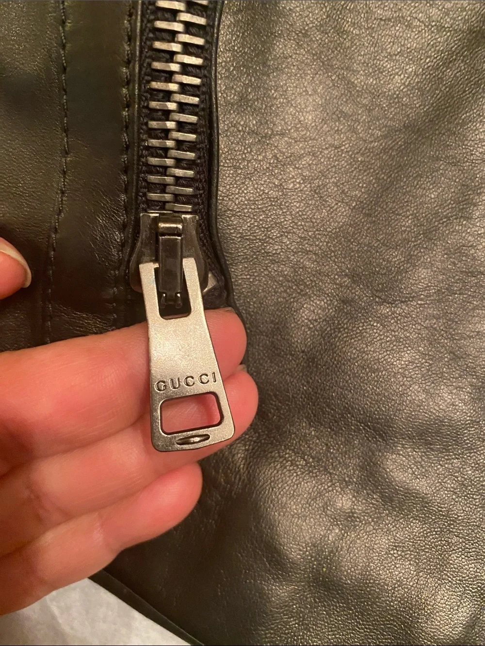 Gucci Men’s Black Leather Slip-On Loafers